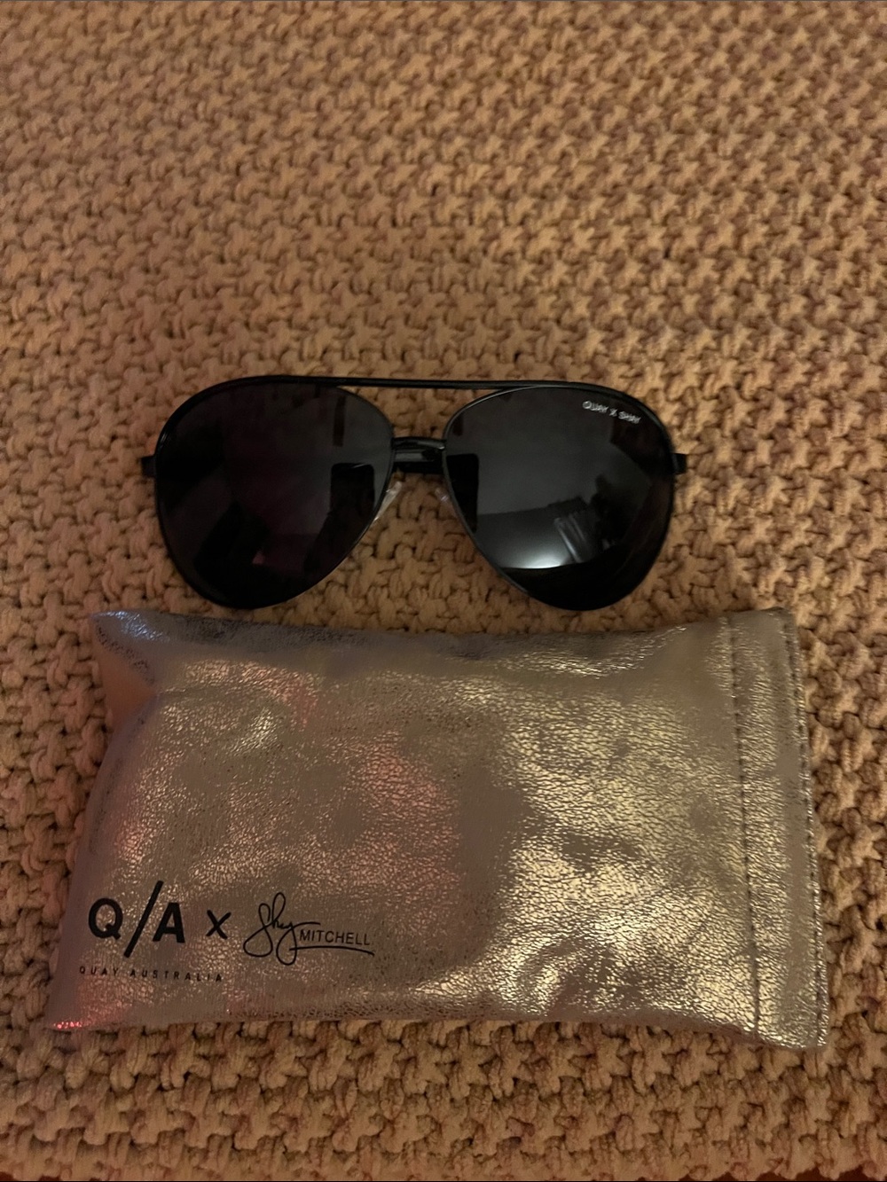 Black Aviator Sunglasses